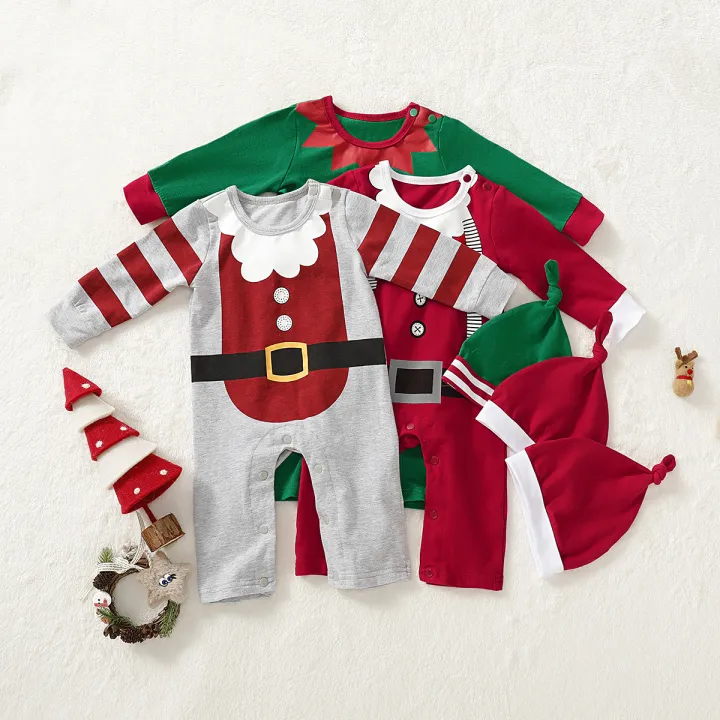 Áo Liền Quần Ông Già Noel Đáng Yêu Em Bé Bé Bé Trai Giáng Sinh Mùa Xuân ...