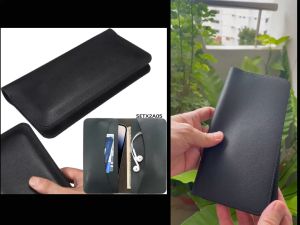 Leather Pouch Purses Change Holder Wallet Card Slots