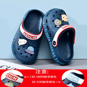 Boys Hole Shoes Summer Kids Slippers Baby Boy Childrens Non Slip Outdoor Beach Shoes Cartoon Sandals