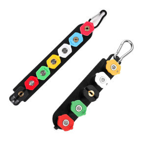 ชุดหัวฉีดแรงดันสูง5ชิ้นพร้อมที่ยึดหัวฉีดหลายองศาล้าง1/4นิ้วอุปกรณ์เสริมการเชื่อมต่อที่รวดเร็ว4500 PSI