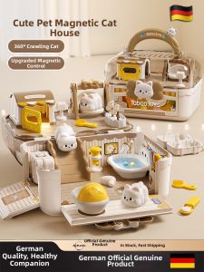 DIWONOR | Magnetic Cat House Birthday Gift Pretend Play Intelligent Development Toy for Girls 3-6 Years