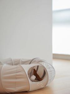 Cool Sensation Cat Tunnel Tent Donut Maze Pet Rabbit Hole Summer Toy Foldable Hideout Caves for Cats And Rabbits