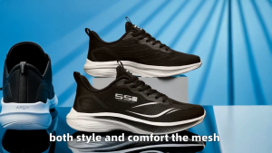 SINDBAB Men Fashion Trend Flying Woven Breathable Sports Casual Shoes Running Shoes