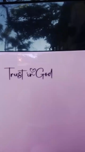 Trust In God Heart Stickers for Motor Decals Jesus Prayer Motorcycle Waterproof Sticker Vinyl Cars Decal Motors Car