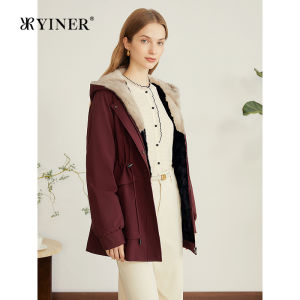 Warm Winter Parka with Fur Hood Fashionable Raccoon Fur Hat