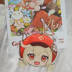 Genshin Impact Merch Klee Set Genshin Klee Genshin Keychain Genshin Poster Genshin Card Genshin Badge