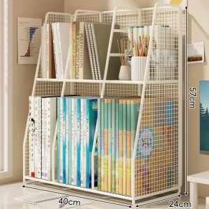 evesigar | Space Saving File Organizer Bookshelf Desktop Storage Shelf