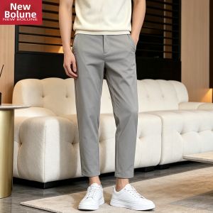 NEW BOLUNE | Slim Fit Summer Commuter Business Trousers