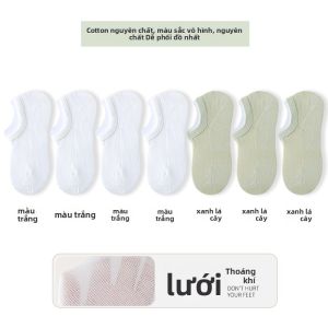 JIAZINI | Vớ Thuyền Mỏng Không Trượt Cho Nữ Cotton