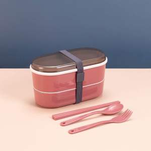 Lunch Box /  Kotak bekal makan siang /Bento Set 700ml / Free Sendok Tempat Makan