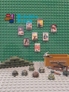 Đồ Chơi Lắp Ráp Mô Hình Phụ Kiện WW2 Áp Phích Chiến Tranh MOC CUSTOM