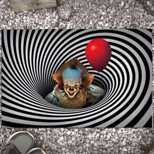 VIKAMA ฮาโลวีนสยองขวัญพรมปูพื้นพรมประตูทางเข้าบรรยากาศตกแต่งบ้านห้องครัวพรมกันลื่น