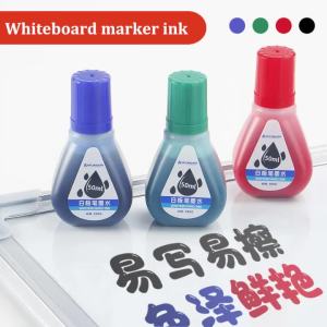 50ml Whiteboard Marker Ink 4 Colors Red Blue Black Green Whiteboard Marker Refill Ink For Erasable Whiteboard Markers Pen