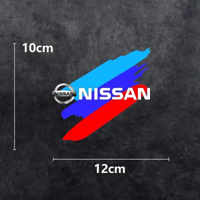 Car Stickers Universal Car Bumper Stickers Fender Scratch Sticker Decoration Suitable for Nissan Juke Patrol Tiida Note Serena Kicks Cube Y62 Versa J11