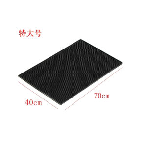 Non-Slip Mat Coffee Bar Counter Wine Glass Coaster Kitchen Drain Heat Insulation Pad Square Silicone Drain Mat PVC Soft Rubber