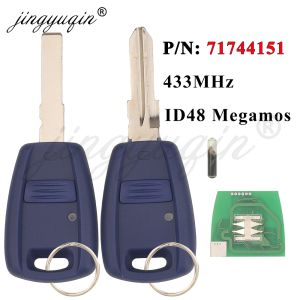 jingyuqin P/N: 71744151 Remote Car Key Fob 1Button 433MHz ID48 for Fiat Doblo 2001-2010 Albea Palio Punto 2005 2006 2007 2008