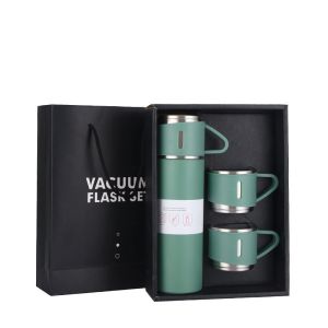 Stainless Steel 500ML Vacuum Thermos Double Cup Gift Set Office Business Style Thermos Thermos Outdoor Hot Water Insulation