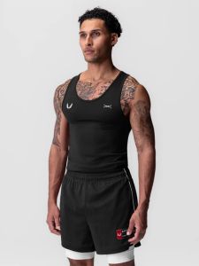 เสื้อกั๊กออกกำลังกายแบบแห้งเร็วสำหรับฤดูร้อน ทรงหลวม แขนกุด ทรงหลวม สำหรับผู้ชาย วัสดุโพลีเอสเตอร์ ผ้าฝ้าย ผ้าไนลอน