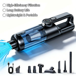 Car vacuum cleaner wireless one-button dust dump high-power portable vacuum cleaner large suction mini handheld vacuum cleaner