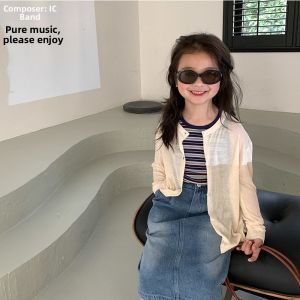 Summer New Breathable Matching UV Protection Clothes for Girls Fairy-like Cardigan