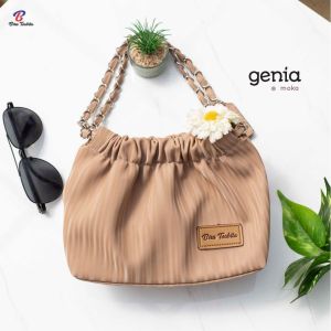 GENIA BAG TAS SELEMPANG RANTAI MOTIF STRIP BY BIRU TSABITA