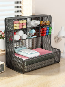 Desk Organizer Storage Shelf Slanted Pen Holder