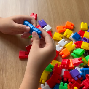 Đồ chơi xếp nút xếp hình building blocks nhỏ
