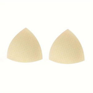 1pair Triangle Bra Pads Comfortable Breathable Seamless Underwear Inserts  Yoga Sports Bra Matching Sponge Breast Pads