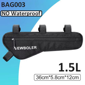 NEWBOLER 1.5L Bicycle Triangle Bag Bike Frame Front Tube Bag Waterproof Cycling Bag Bicycle Under Tube Bag Bike Accessories