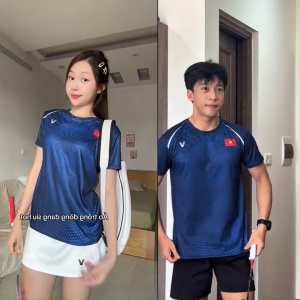 Áo Cầu Lông Quần Cầu Lông Bộ Cầu Lông Nam Nữ Chuyên Nghiệp Vải Thoáng Khí A927 - V Badwear