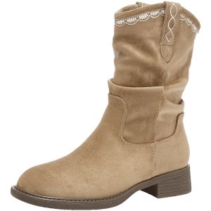 Agsdon | Chunky Thick-Soled Short Boots Western Stacking