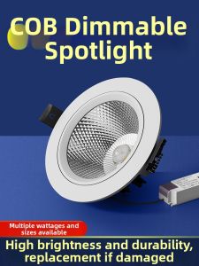 TONGZHIGUANG | Spotlight LED Downlight Home Store Embedding COB Focus 5W