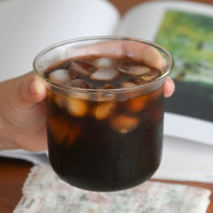 M.G.【Ready in Stock】 Transparent Glass Cup Coffee Mug Heat Resistant Cup Milk Cup Coffee Glasses 320ml