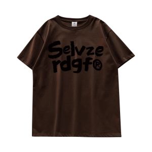 เสื้อยืดแขนสั้นผ้าฝ้ายแท้ทรงหลวมสไตล์เกาหลีสำหรับผู้หญิงในฤดูร้อน ทรงหลวม ดีไซน์เก๋ไก๋ สไตล์ย้อนยุค เสื้อตัวบน