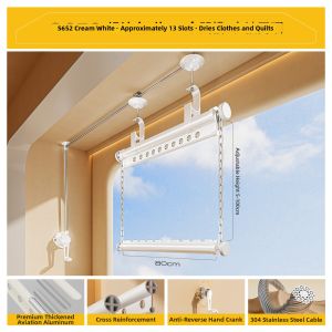 MINGZHI | Adjustable Raising Quilt Drying Indoor Hidden Clothes Rack