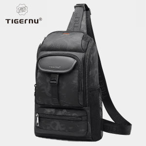 Tigernu New Fashion Multi-Pocket Chest Bags With Innovative Zipper Design Splashproof Shoulder Bag Large Capacity traveling