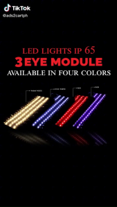 ADS HQ Led Light 3 Eye Module CoolWarm & Red Waterproof 0.48W 12V IP65 ( 20 pcs.)