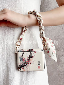 Cherie Huawei Purax Phone Case Womens Edition Classic Silk Scarf Bracelet Full Cover Foldable Screen Retro Protective Chain