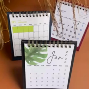 Hardbound Table Calendar 2027 4x6 inches Corporate Calendar giveaways Calendar