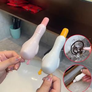 2-in-1 bồn rửa nhà bếp dụng cụ vệ sinh dễ thương Vịt treo tường sạch Clip Punch-Miễn phí phòng tắm tẩy lông Clip phụ kiện gia đình