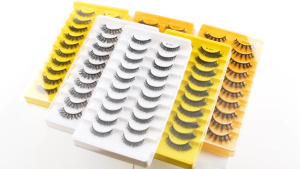 SHIDISHANGPIN 10 Pairs Fluffy False Eyelashes Soft Faux Mink Messy Lashes