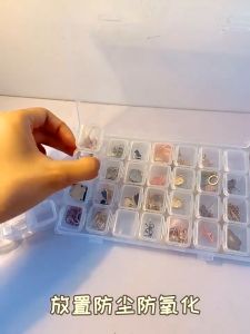 28/56 Slots Jewellery Storage Box Adjustable Diamond Painting Storage Boxes Plastic 5D Diamond Embroidery Cases Grids