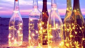 Bar LED Wine Bottle Cork 2M String Lights Christmas Decoration Led Lamp Bottle Fairy Lights Holiday Copper Wire Lights String