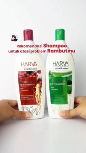 Harva Soft Shampoo 600 ml | Shampo Untuk Rambut Halus Sehat Terawat & Kuat