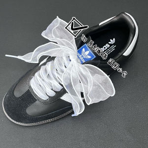 Colorful Ruffled Ribbon Laces for T-Head Deoxynucleotide Shoes DIY Ballet Style Detachable Accessories Silver Edge Shoe Laces