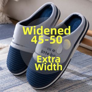 Quanhao | Wide Large Size Men Slipper Indoor Anti-slip Warm