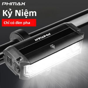 Đèn Trước Xe Đạp Có Thể Sạc Lại Loại C PHMAX 1000 Lumen Với Đèn Cảnh Báo 2000mAh Hợp Kim Nhôm TMB Đèn Đi Xe Đạp Đường Núi