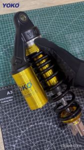 Shockbreaker YOKO model Hyper UX JLT 140 Single Shock tabung fungsi untuk motor Beat Mio Vario Scoopy Mio J Mio Soul Mio GT / Sok Peredam Kejut Ori