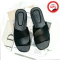 Sandal Selop Silang Wanita Kulit Sintetis Kekinian Terbaru. 