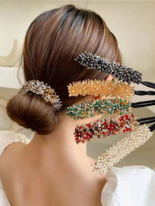 New Fashionable Quick Crystal Hair Curler Womens Hair Accessory Bun Headband Styling Tool Elegantly Curly Hair Maker